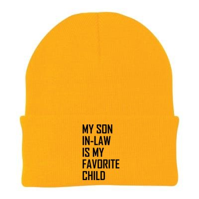 My Son In Law Is My Favorite Funny Family Gift Knit Cap Winter Beanie