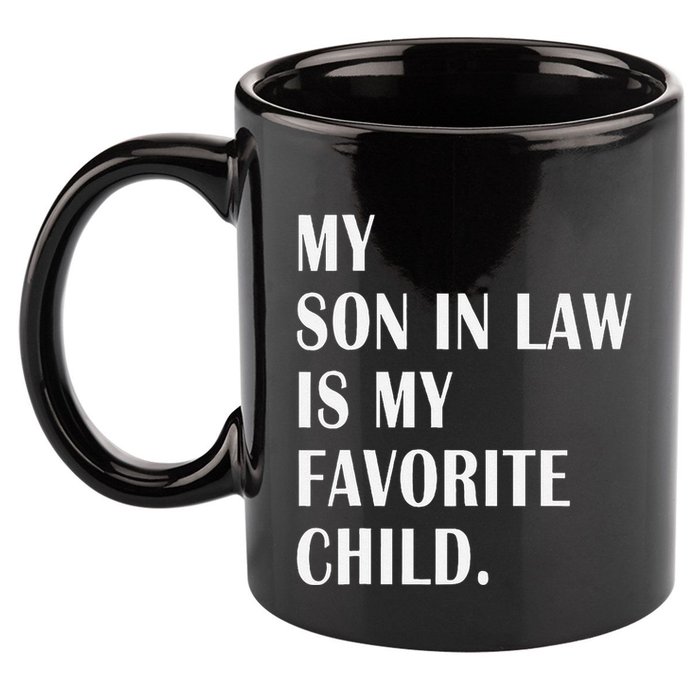My Son In Law Is My Favorite Child Step Dad & Step Mom Gift 11oz C Handle Ceramic Mug