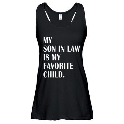 My Son In Law Is My Favorite Child Step Dad & Step Mom Gift Ladies Essential Flowy Tank