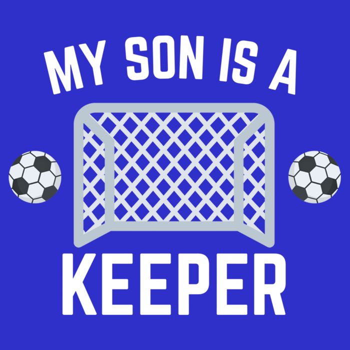 My Son Is A Keeper Soccer Goalie Player Parents Mom Dad Gift Zip Tote Bag
