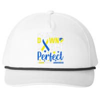 My Sister Is Down Right Perfect Down Syndrome Awareness Day Gift Snapback Five-Panel Rope Hat