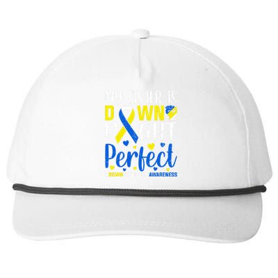 My Sister Is Down Right Perfect Down Syndrome Awareness Day Gift Snapback Five-Panel Rope Hat