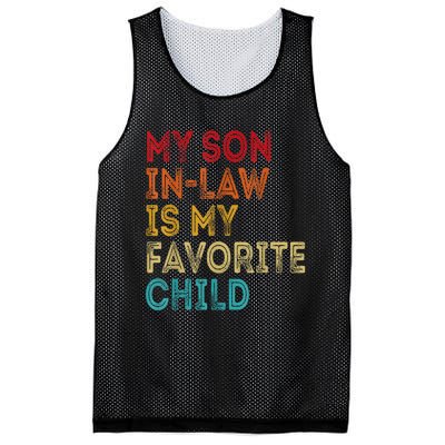 My Son In Law Is My Favorite Child Retro Mesh Reversible Basketball Jersey Tank