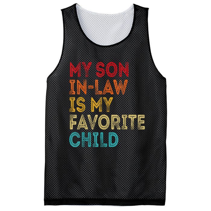 My Son In Law Is My Favorite Child Retro Mesh Reversible Basketball Jersey Tank