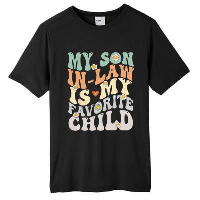 My Son In Law Is My Favorite Child Funny Retro Vintage Tall Fusion ChromaSoft Performance T-Shirt