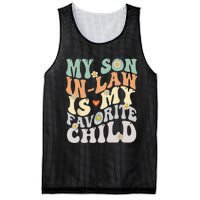 My Son In Law Is My Favorite Child Funny Retro Vintage Mesh Reversible Basketball Jersey Tank