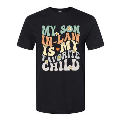 My Son In Law Is My Favorite Child Funny Retro Vintage Softstyle CVC T-Shirt