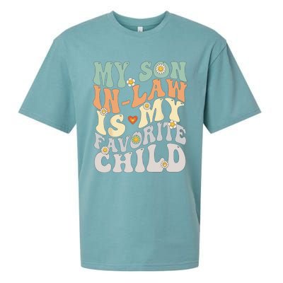 My Son In Law Is My Favorite Child Funny Retro Vintage Sueded Cloud Jersey T-Shirt