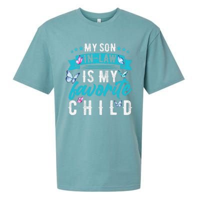 My Son In Law Is My Favorite Child Son In Law Funny Sueded Cloud Jersey T-Shirt