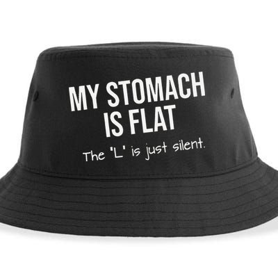 My Stomach Is Flat Sustainable Bucket Hat