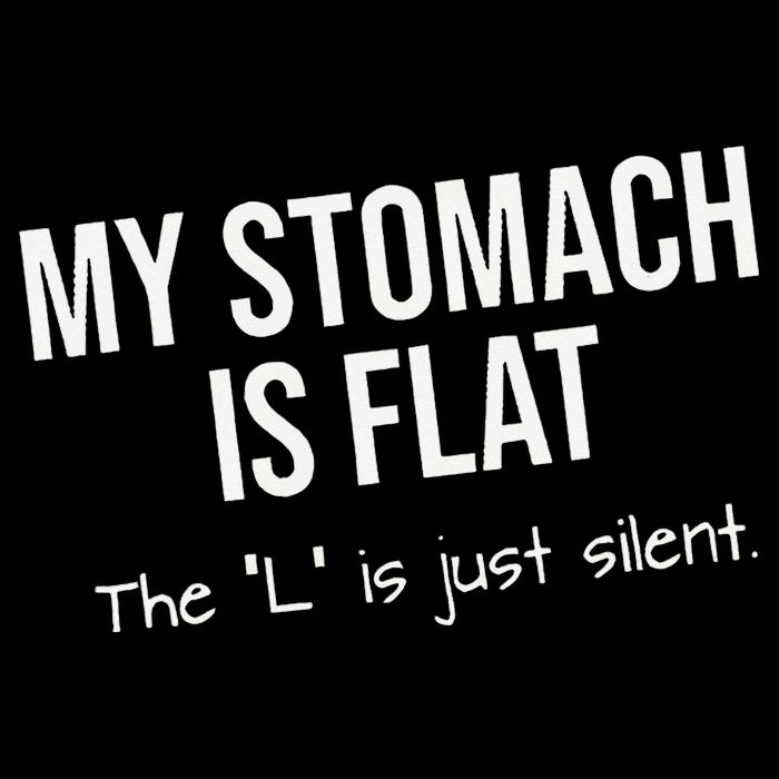 My Stomach Is Flat Bucket Hat