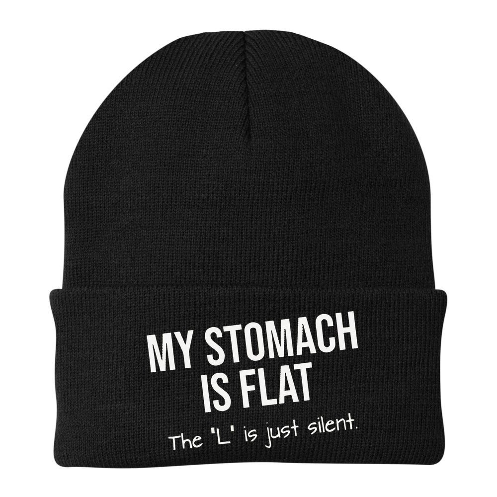 My Stomach Is Flat Beanie