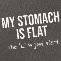 My Stomach Is Flat Cotton Canvas Backpack