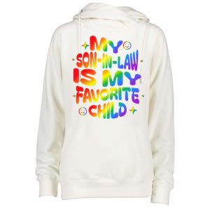 My Soninlaw Is My Favorite Child Family Humor Dad Mom Lgbt Womens Funnel Neck Pullover Hood