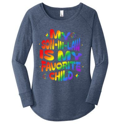 My Soninlaw Is My Favorite Child Family Humor Dad Mom Lgbt Women's Perfect Tri Tunic Long Sleeve Shirt