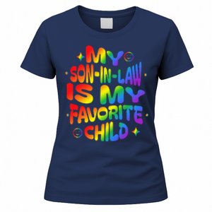 My Soninlaw Is My Favorite Child Family Humor Dad Mom Lgbt Women's T-Shirt