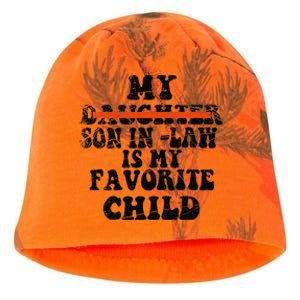 My Son In Law Is My Favorite Child Funny Replaced Daughter Kati - Camo Knit Beanie