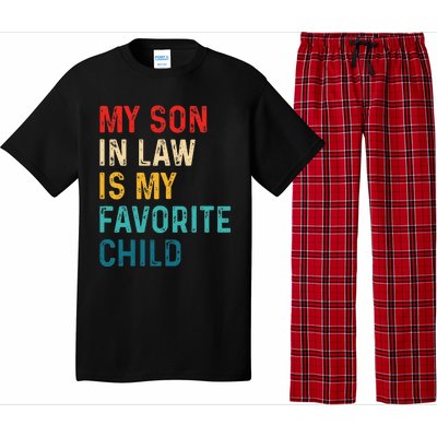 My Son In Law Is My Favorite Child Funny Retro Vintage Pajama Set