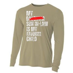 My Son In Law Is My Favorite Child Funny Replaced Daughter Cooling Performance Long Sleeve Crew