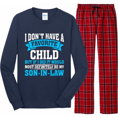 My Son In Law Is My Favorite Child Definitely My Soninlaw Long Sleeve Pajama Set