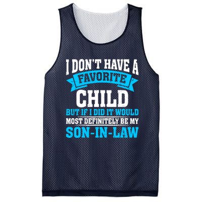 My Son In Law Is My Favorite Child Definitely My Soninlaw Mesh Reversible Basketball Jersey Tank