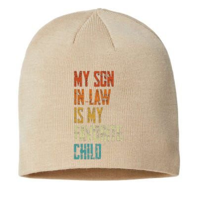 My Soninlaw Is My Favorite Child Family Humor Dad Mom Gift Sustainable Beanie