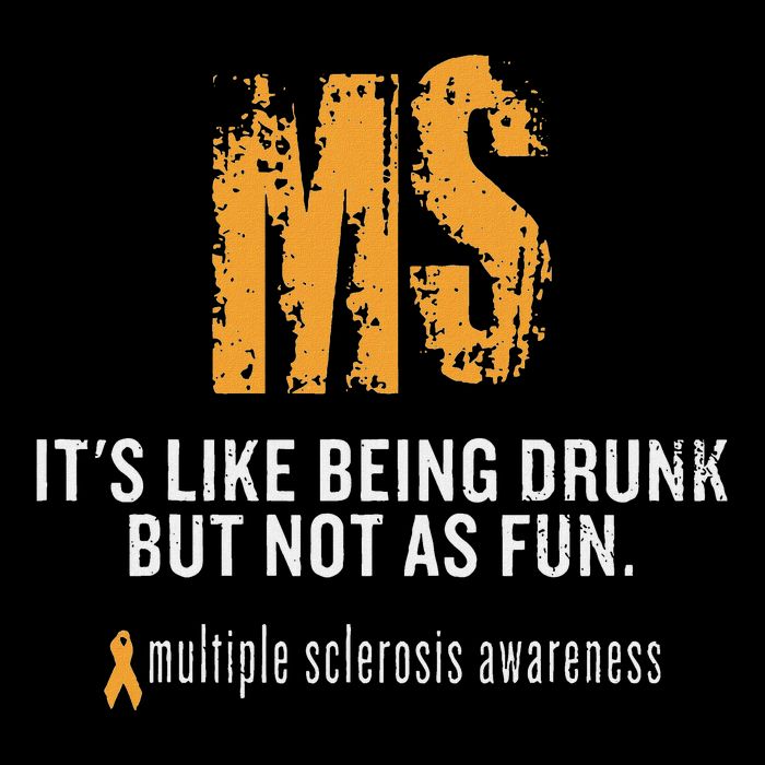 Multiple Sclerosis ItS Like Being Drunk But Not As Fun Full-Length Apron With Pockets