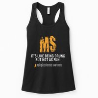 Multiple Sclerosis ItS Like Being Drunk But Not As Fun Womens Tank Top
