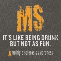 Multiple Sclerosis ItS Like Being Drunk But Not As Fun Cotton Canvas Backpack