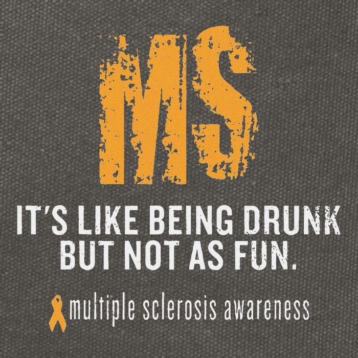 Multiple Sclerosis ItS Like Being Drunk But Not As Fun Cotton Canvas Backpack
