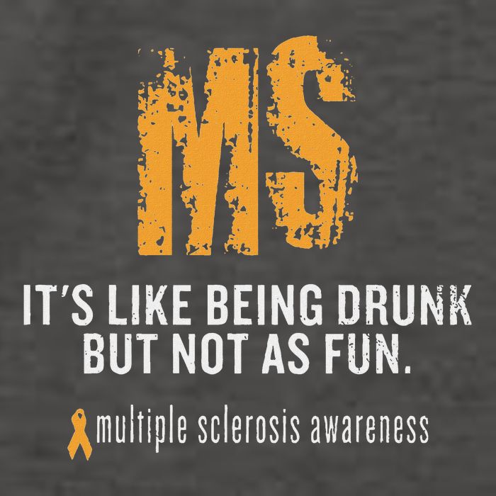Multiple Sclerosis ItS Like Being Drunk But Not As Fun Vector Backpack