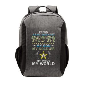 My Son Is A Soldier Hero Proud Army Infantry Mom Gift Vector Backpack