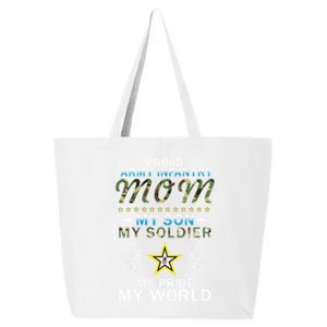 My Son Is A Soldier Hero Proud Army Infantry Mom Gift 25L Jumbo Tote