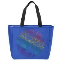 Mandala Symbol In Rainbow Colors Zip Tote Bag