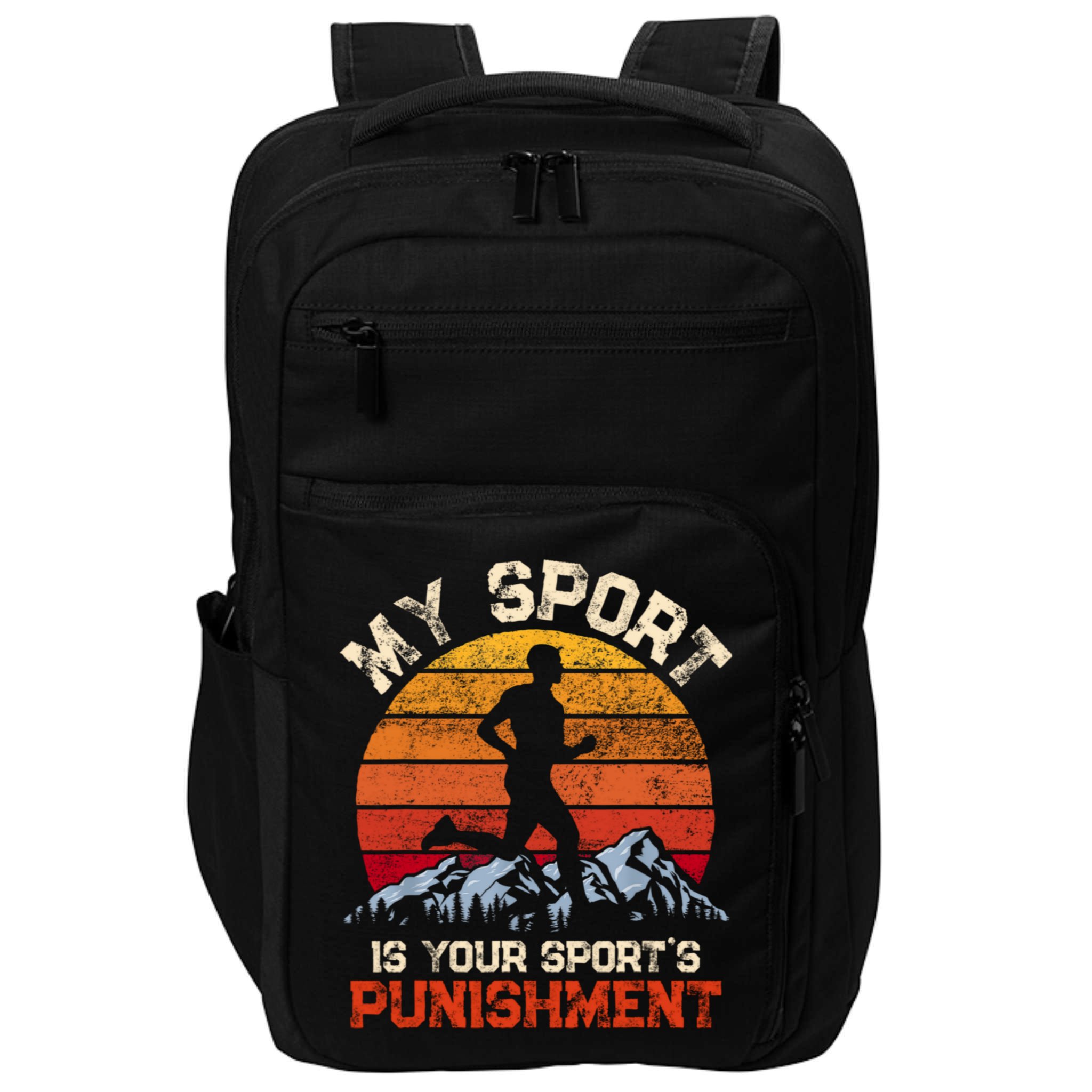 My Sports Is Your Sports Punishment Vintage Runners Athlete Impact Tech Backpack