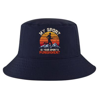 My Sports Is Your Sports Punishment Vintage Runners Athlete Cool Comfort Performance Bucket Hat