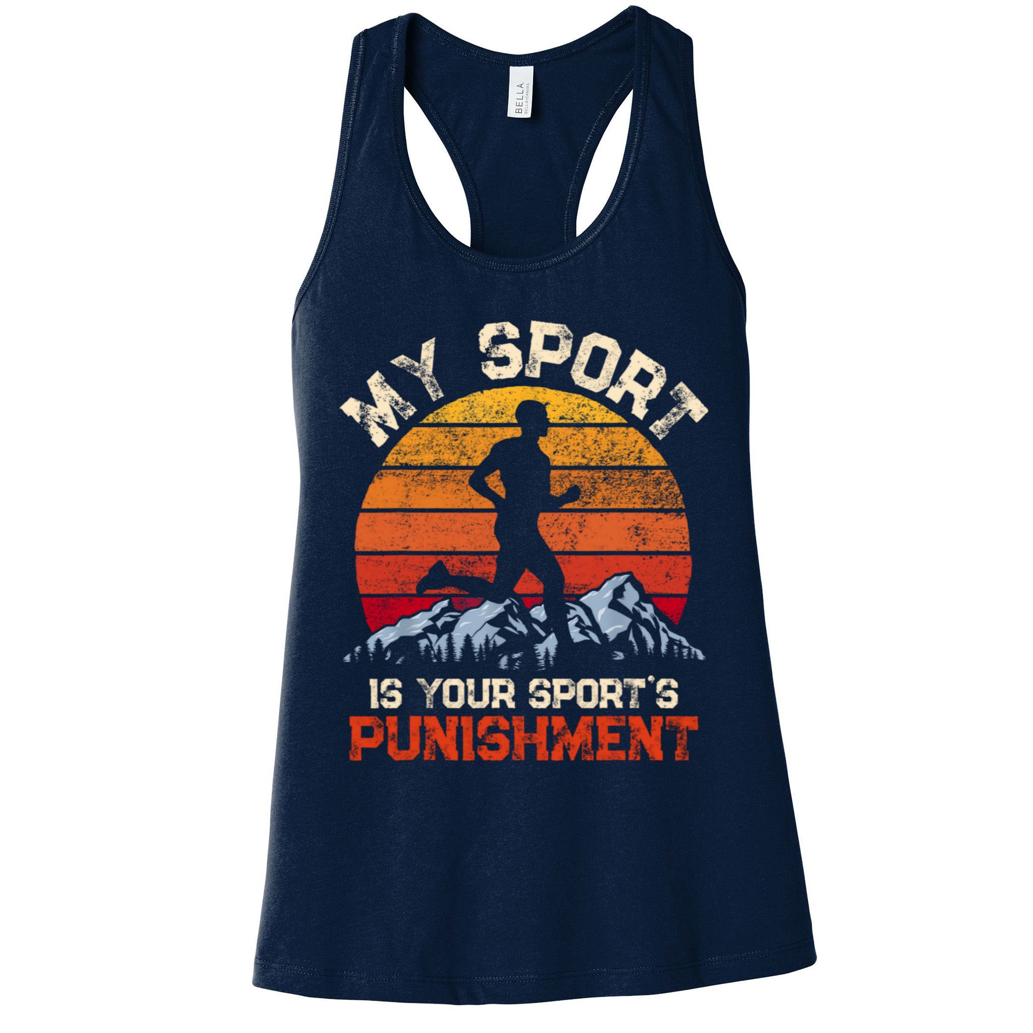 My Sports Is Your Sports Punishment Vintage Runners Athlete Womens Tank Top
