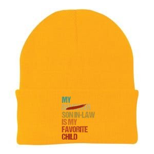 My Son In Law Is My Favorite Child Funny Replaced Daughter (33) Knit Cap Winter Beanie