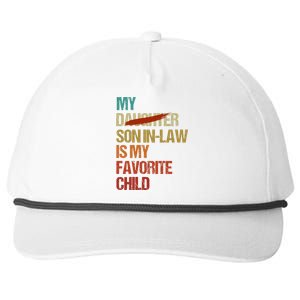 My Son In Law Is My Favorite Child Funny Replaced Daughter (33) Snapback Five-Panel Rope Hat