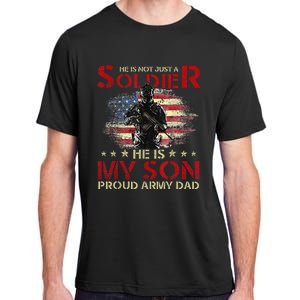 My Son Is A Soldier Proud Army Dad Military Adult ChromaSoft Performance T-Shirt