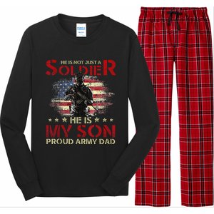 My Son Is A Soldier Proud Army Dad Military Long Sleeve Pajama Set