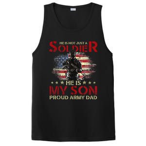 My Son Is A Soldier Proud Army Dad Military PosiCharge Competitor Tank