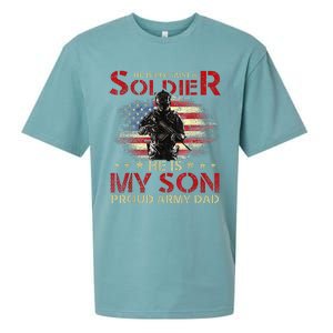 My Son Is A Soldier Proud Army Dad Military Sueded Cloud Jersey T-Shirt