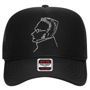 Max Stirner Illustration High Crown Mesh Back Trucker Hat