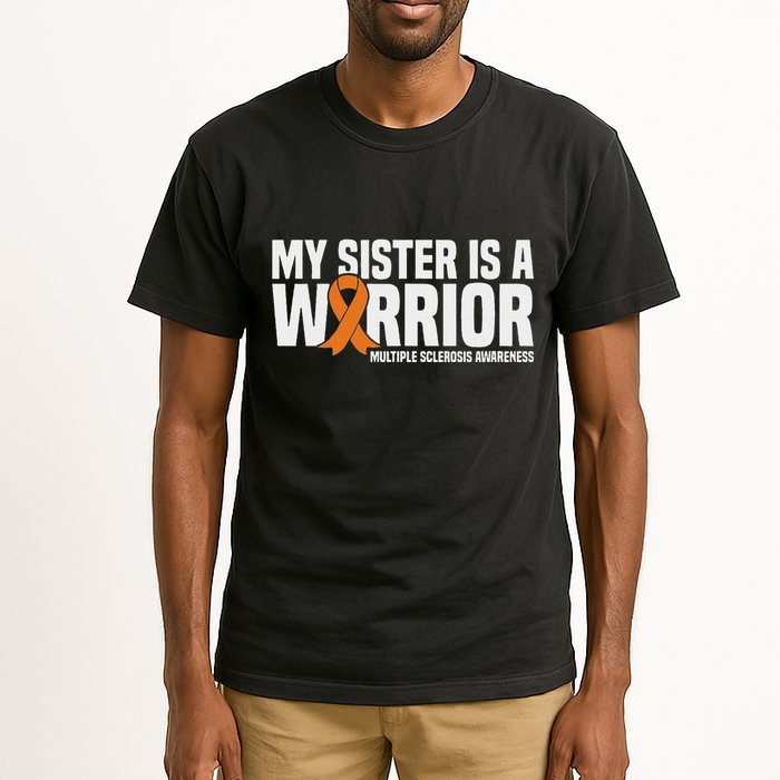 My Sister Is A Warrior Ms Multiple Sclerosis Awareness Tall T-Shirt