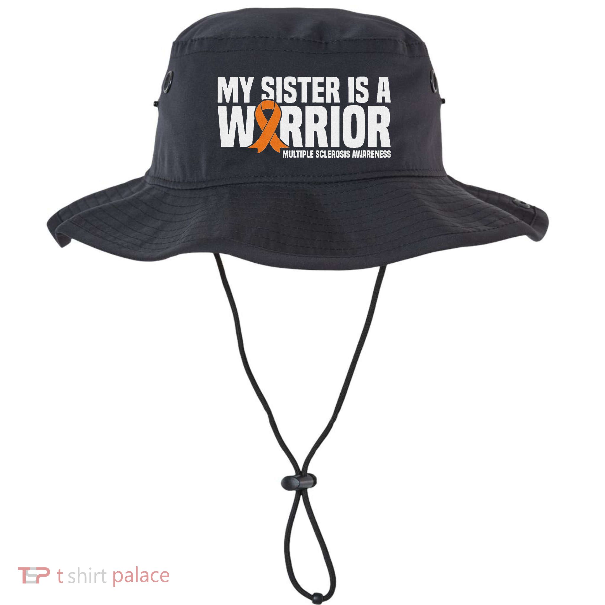 My Sister Is A Warrior Ms Multiple Sclerosis Awareness Bucket Hat