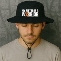 My Sister Is A Warrior Ms Multiple Sclerosis Awareness Bucket Hat