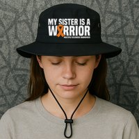 My Sister Is A Warrior Ms Multiple Sclerosis Awareness Bucket Hat
