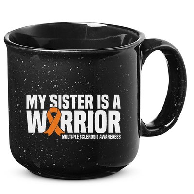 My Sister Is A Warrior Ms Multiple Sclerosis Awareness 15oz Campfire Ceramic Mug