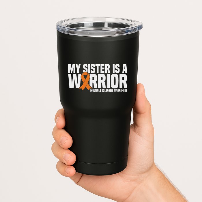 My Sister Is A Warrior Ms Multiple Sclerosis Awareness Tumbler